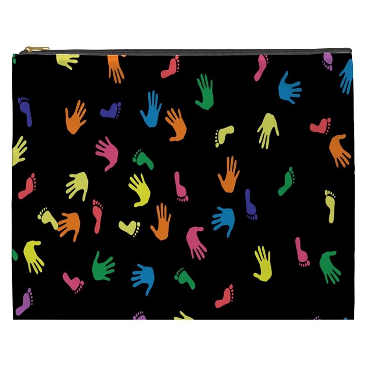 Hand And Footprints Cosmetic Bag (XXXL) 