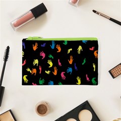 Hand And Footprints Cosmetic Bag (xs) by Mariart