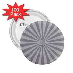 Grey Starburst Line Light 2 25  Buttons (100 Pack)  by Mariart