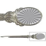 Grey Starburst Line Light Letter Openers Front