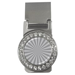 Grey Starburst Line Light Money Clips (cz)  by Mariart