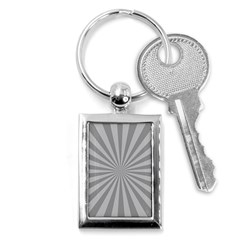 Grey Starburst Line Light Key Chains (rectangle) 