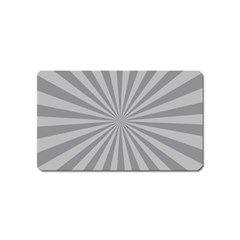 Grey Starburst Line Light Magnet (name Card)