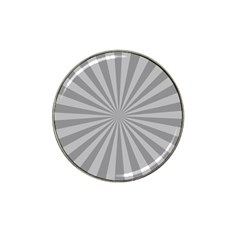 Grey Starburst Line Light Hat Clip Ball Marker by Mariart