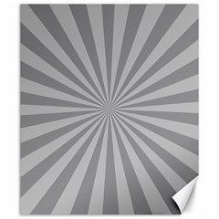 Grey Starburst Line Light Canvas 20  X 24   by Mariart