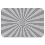 Grey Starburst Line Light Large Doormat  30 x20  Door Mat