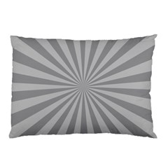 Grey Starburst Line Light Pillow Case by Mariart