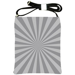 Grey Starburst Line Light Shoulder Sling Bags by Mariart