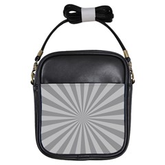 Grey Starburst Line Light Girls Sling Bags by Mariart