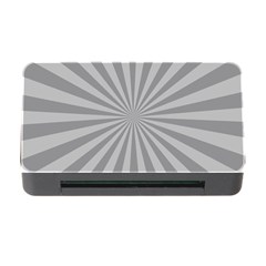 Grey Starburst Line Light Memory Card Reader With Cf by Mariart