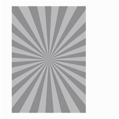 Grey Starburst Line Light Small Garden Flag (two Sides) by Mariart