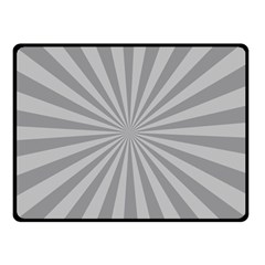 Grey Starburst Line Light Double Sided Fleece Blanket (small)  by Mariart