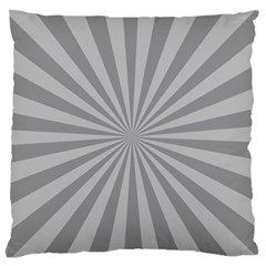 Grey Starburst Line Light Standard Flano Cushion Case (one Side) by Mariart