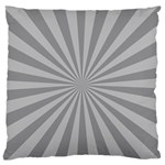 Grey Starburst Line Light Standard Flano Cushion Case (One Side) Front