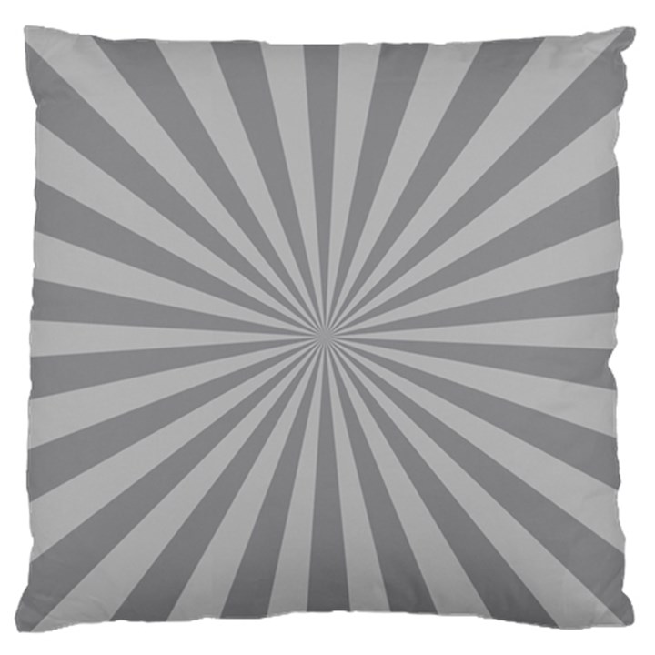 Grey Starburst Line Light Standard Flano Cushion Case (One Side)