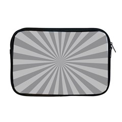 Grey Starburst Line Light Apple Macbook Pro 17  Zipper Case by Mariart