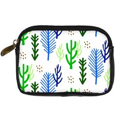 Forest Green Drop Blue Brown Polka Circle Digital Camera Cases by Mariart