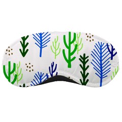 Forest Green Drop Blue Brown Polka Circle Sleeping Masks by Mariart