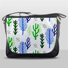 Forest Green Drop Blue Brown Polka Circle Messenger Bags by Mariart