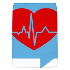 Heartbeat Health Heart Sign Red Blue Flap Covers (s)  by Mariart