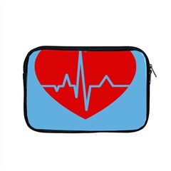 Heartbeat Health Heart Sign Red Blue Apple Macbook Pro 15  Zipper Case by Mariart