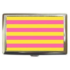 Horizontal Pink Yellow Line Cigarette Money Cases by Mariart