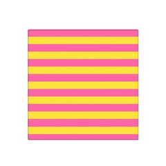 Horizontal Pink Yellow Line Satin Bandana Scarf by Mariart