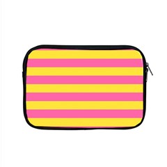 Horizontal Pink Yellow Line Apple Macbook Pro 15  Zipper Case by Mariart