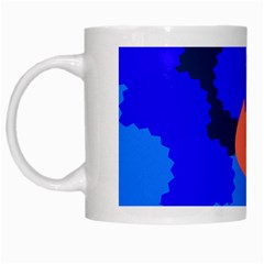 Image Orange Blue Sign Black Spot Polka White Mugs by Mariart