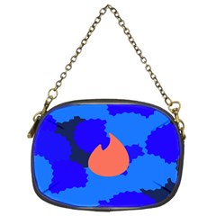 Image Orange Blue Sign Black Spot Polka Chain Purses (two Sides)  by Mariart