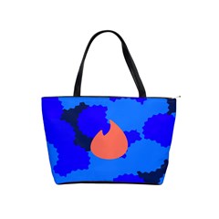 Image Orange Blue Sign Black Spot Polka Shoulder Handbags by Mariart