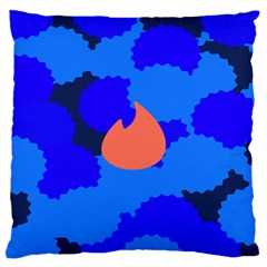 Image Orange Blue Sign Black Spot Polka Standard Flano Cushion Case (two Sides) by Mariart