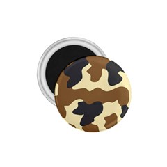 Initial Camouflage Camo Netting Brown Black 1 75  Magnets by Mariart