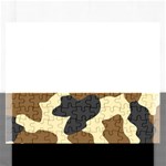 Initial Camouflage Camo Netting Brown Black Rectangular Jigsaw Puzzl Front