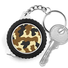 Initial Camouflage Camo Netting Brown Black Measuring Tapes by Mariart