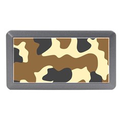 Initial Camouflage Camo Netting Brown Black Memory Card Reader (mini) by Mariart