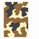 Initial Camouflage Camo Netting Brown Black Small Garden Flag (Two Sides) Front