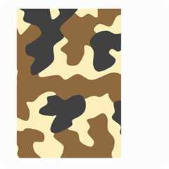 Initial Camouflage Camo Netting Brown Black Large Garden Flag (two Sides) by Mariart