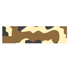 Initial Camouflage Camo Netting Brown Black Satin Scarf (oblong) by Mariart