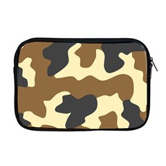 Initial Camouflage Camo Netting Brown Black Apple Macbook Pro 17  Zipper Case by Mariart