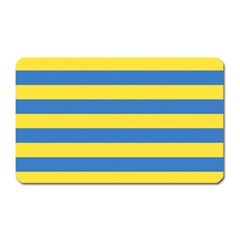 Horizontal Blue Yellow Line Magnet (rectangular)