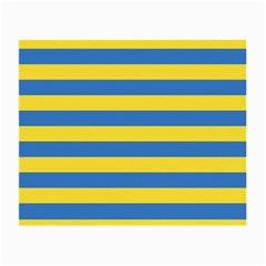 Horizontal Blue Yellow Line Small Glasses Cloth (2-side) by Mariart