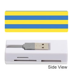 Horizontal Blue Yellow Line Memory Card Reader (stick)  by Mariart