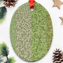 Camo Pack Initial Camouflage Ornament (oval)