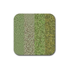 Camo Pack Initial Camouflage Rubber Coaster (square)  by Mariart