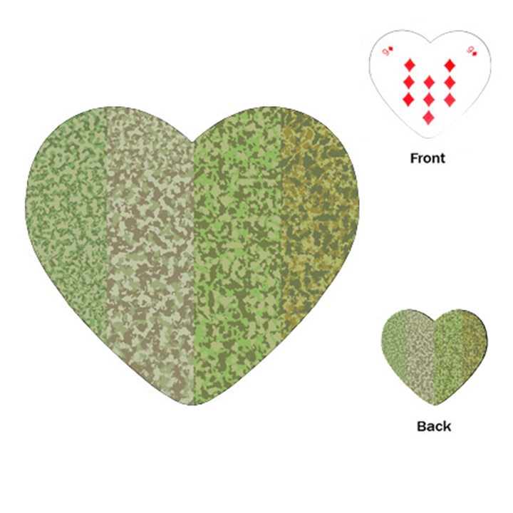 Camo Pack Initial Camouflage Playing Cards (Heart) 