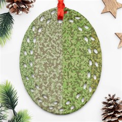 Camo Pack Initial Camouflage Oval Filigree Ornament (two Sides) by Mariart