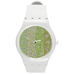 Camo Pack Initial Camouflage Round Plastic Sport Watch (m) by Mariart