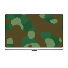 Initial Camouflage Como Green Brown Business Card Holders by Mariart