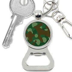 Initial Camouflage Como Green Brown Button Necklaces by Mariart